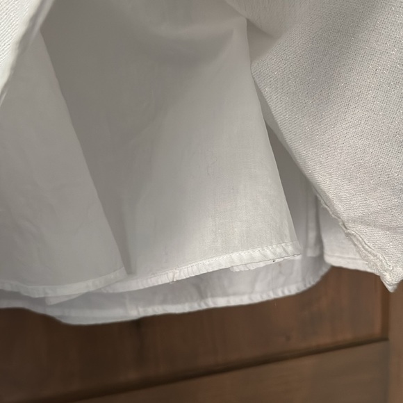 White house/black market Linen Maxi skirt Womens 10 lined Mermaid crochet Boho - Picture 6 of 10